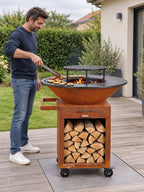 Cuisson au brasero plancha Cabestan