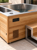 Panneau de commande et grille d'aération du spa Grand Large